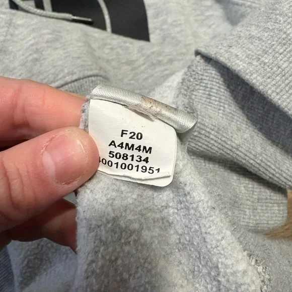 The North Face Gray Logo Hoodie Sweatshirt | Cozy Fleece | Unisex - Picture 8 of 8